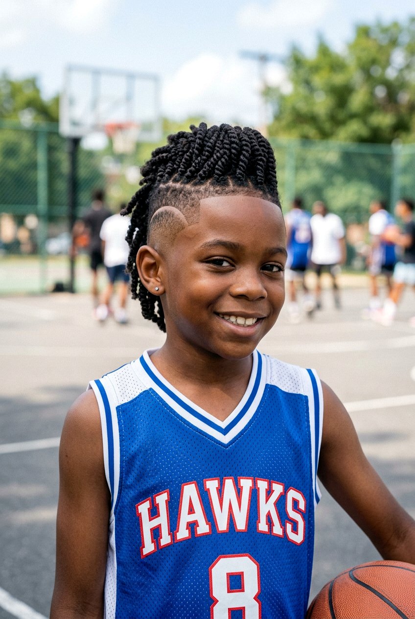 Burst Fade Mohawk Twists - 20 boys twists with fade - 20 boys twists with fade