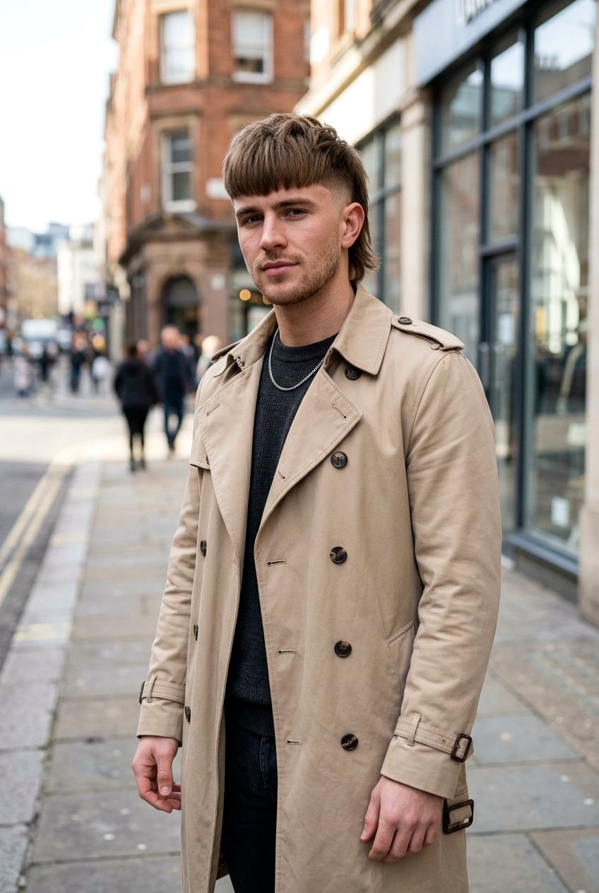 Burst Fade Mullet With Fringe Straight Hair - 20 burst fade mullet for men with straight hair - 20 burst fade mullet for men with straight hair