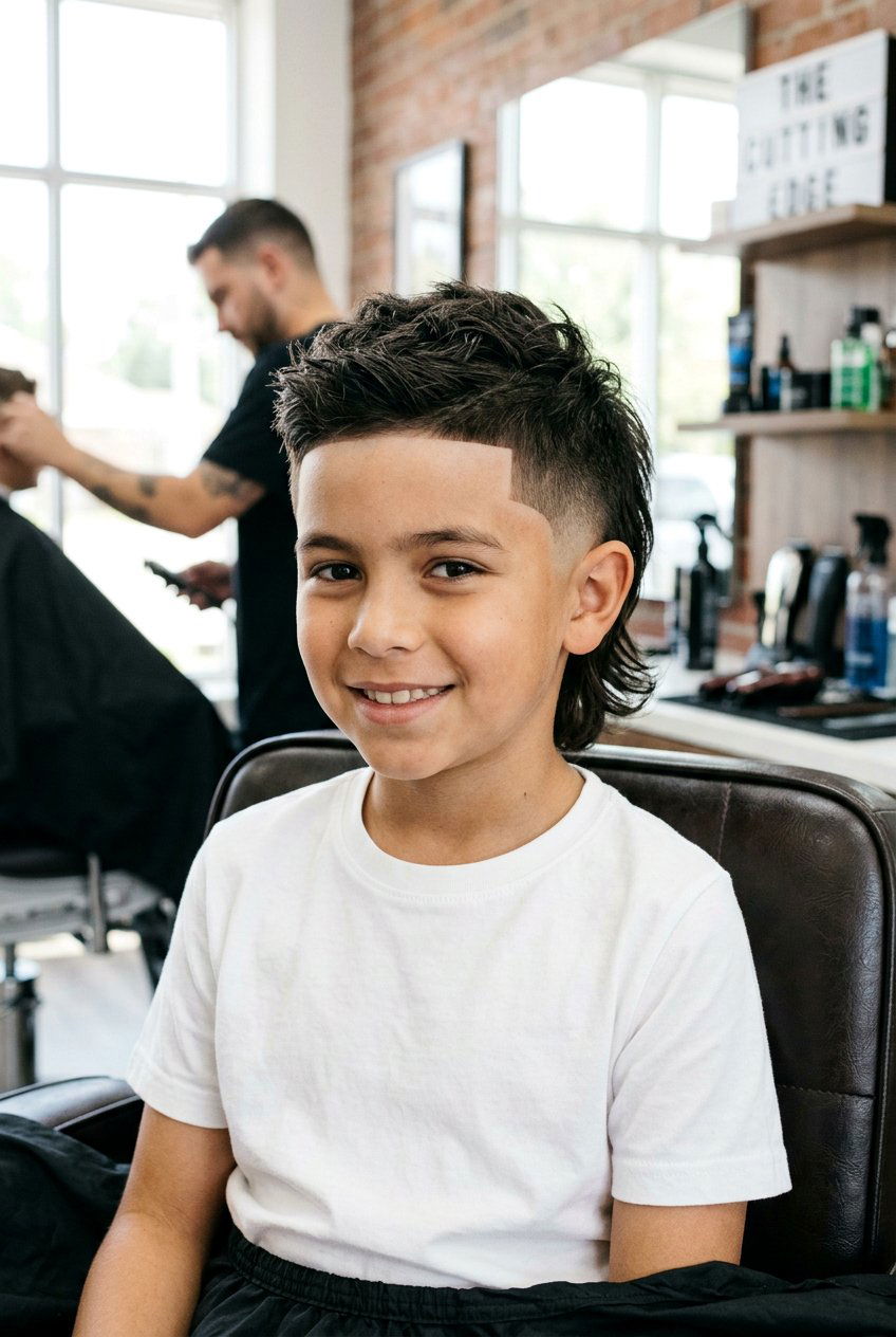 Burst Fade Mullet With Line Up - 20 boys haircut with burst fade mullet - 20 boys haircut with burst fade mullet
