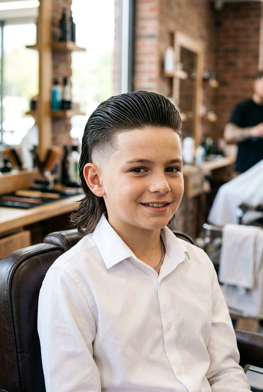Burst Fade Mullet With Slick Back - 20 boys haircut with burst fade mullet - 20 boys haircut with burst fade mullet