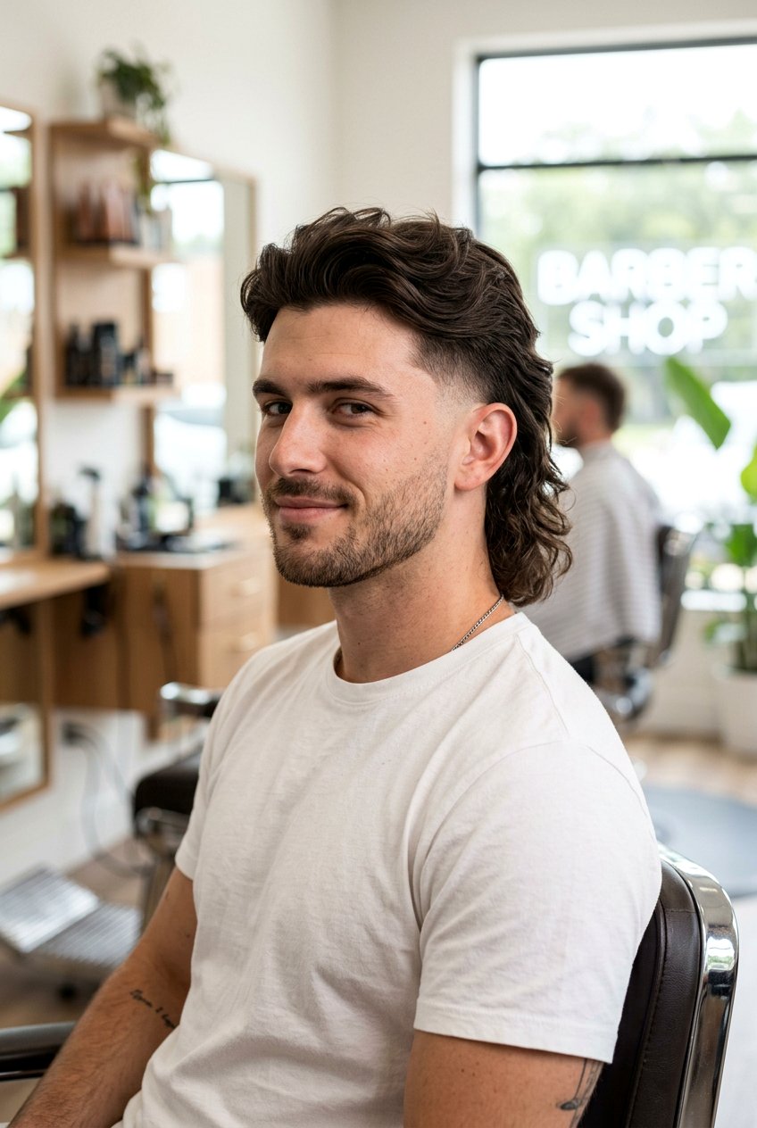 Burst Fade Mullet - 20 burst fade with mullet men - 20 burst fade with mullet men