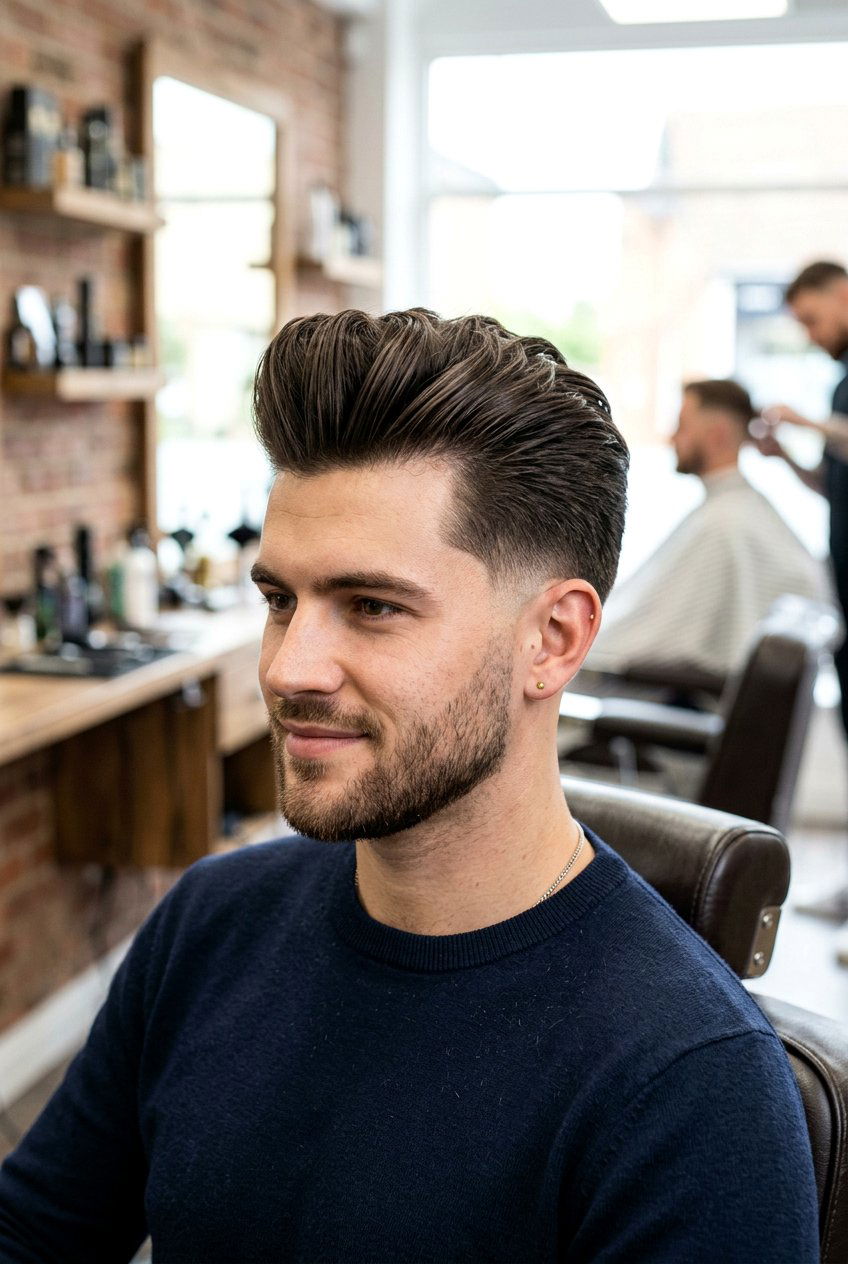 Burst Fade Pompadour - 20 burst fade haircut - 20 burst fade haircut