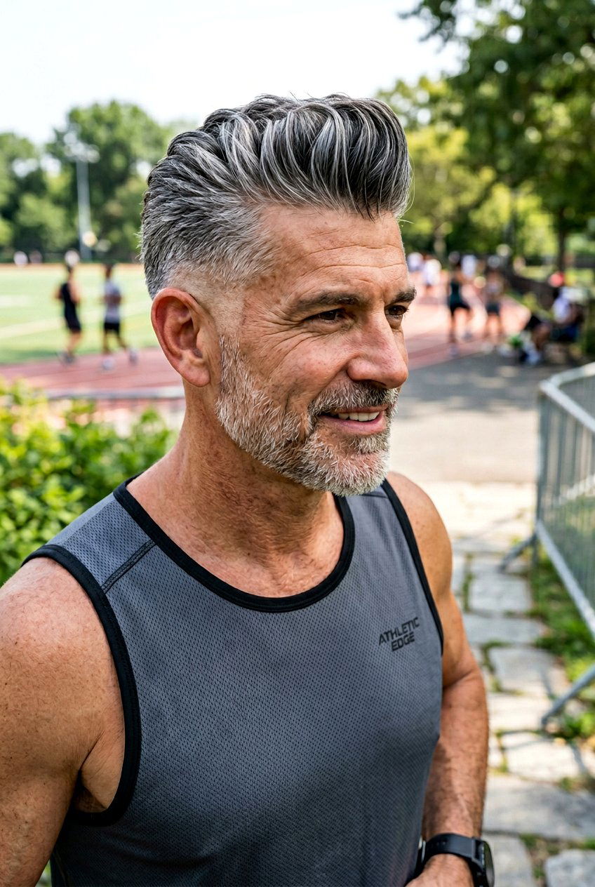 Burst Fade Pompadour - 20 pompadour fade for mature men - 20 pompadour fade for mature men