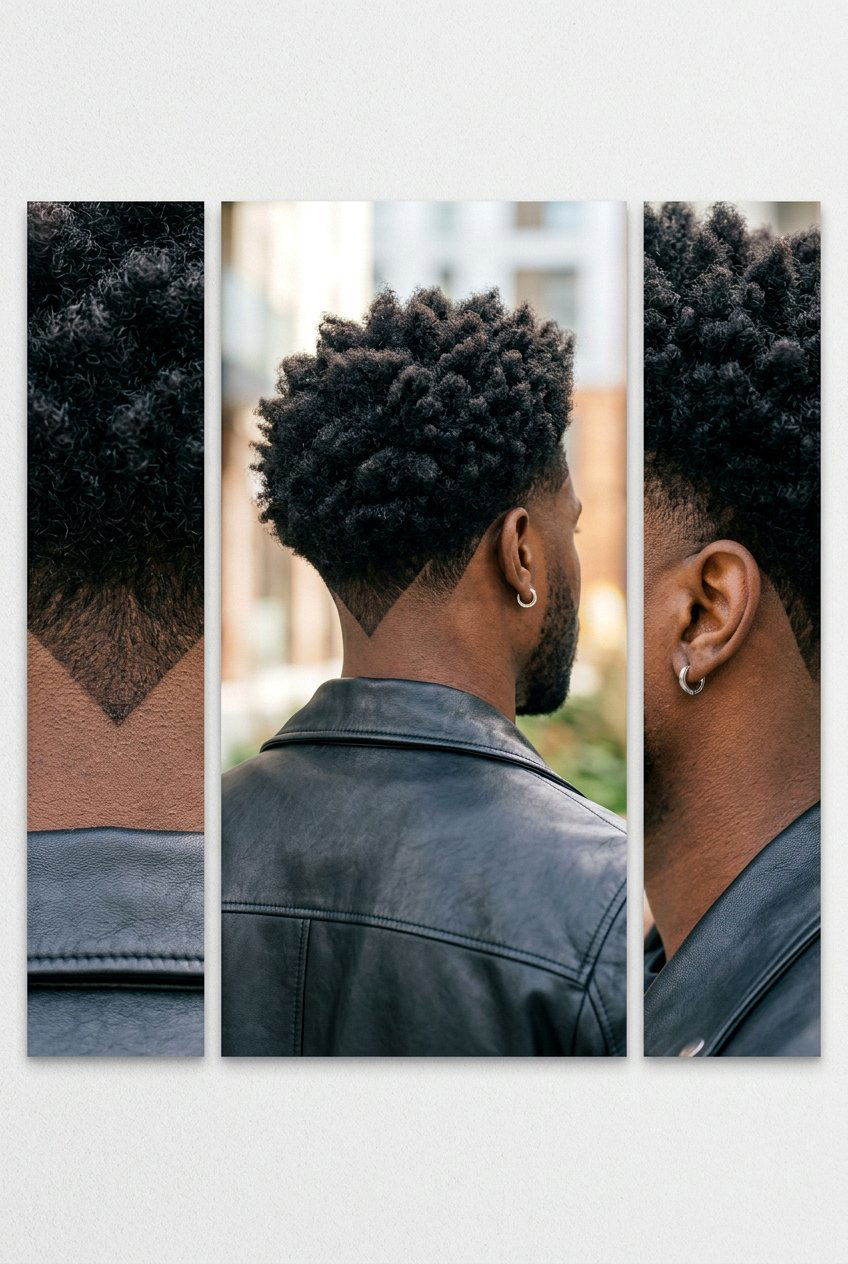 Burst Fade V Cut Afro - 20 afro burst fade haircut men - 20 afro burst fade haircut men