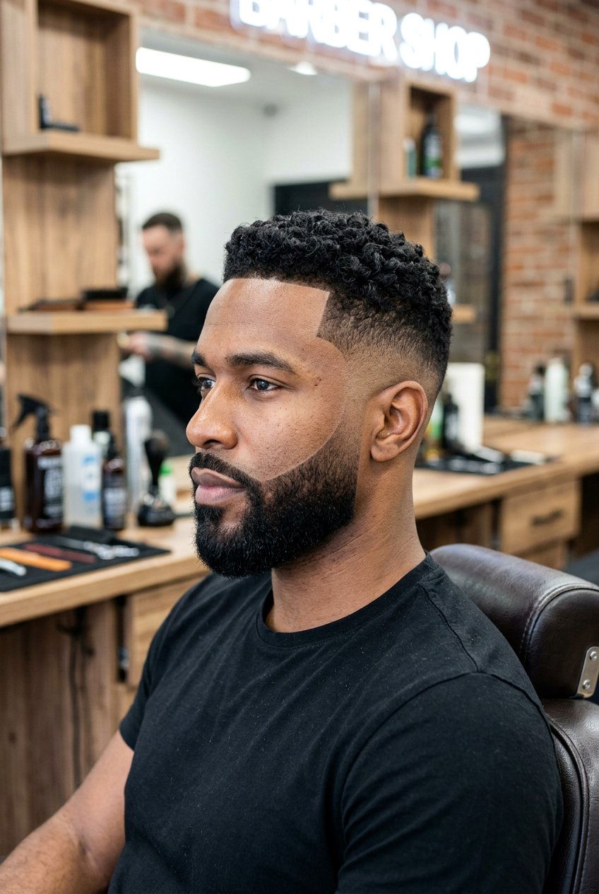 Burst Fade With Beard - 20 burst fade haircut - 20 burst fade haircut