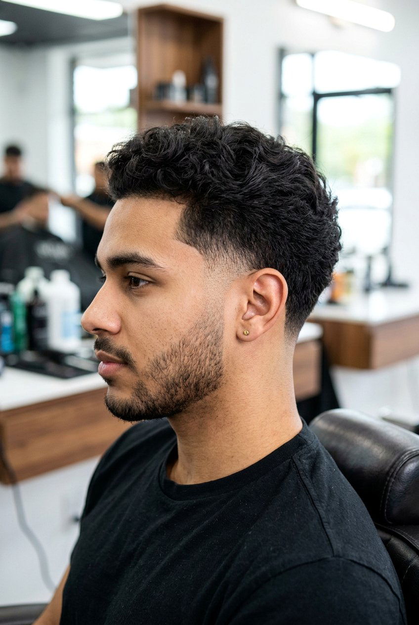 Burst Taper Fade - 20 burst fade haircut - 20 burst fade haircut