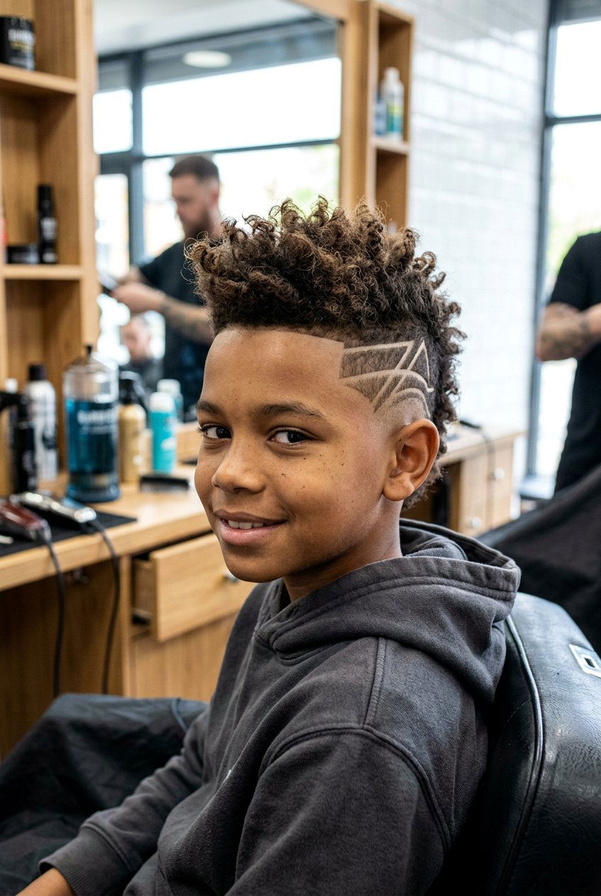 Burst fade mohawk with hair design - 20 burst fade mohawk for boys - 20 burst fade mohawk for boys
