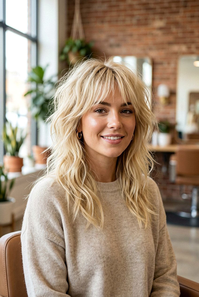 Butter Blonde Shag Haircut - 20 butter blonde hair color - 20 butter blonde hair color