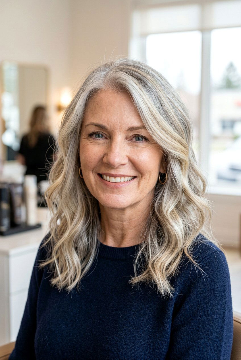 Butter blonde highlights for gray hair - 20 blonde gray blending highlights - 20 blonde gray blending highlights