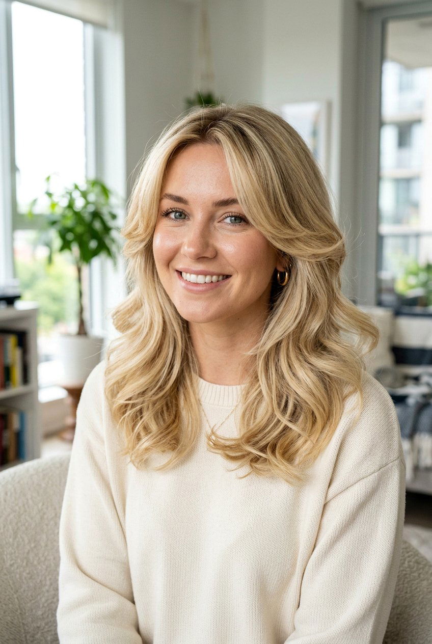 Buttercream Blonde With Face Framing Layers - 20 buttercream blonde hair color - 20 buttercream blonde hair color