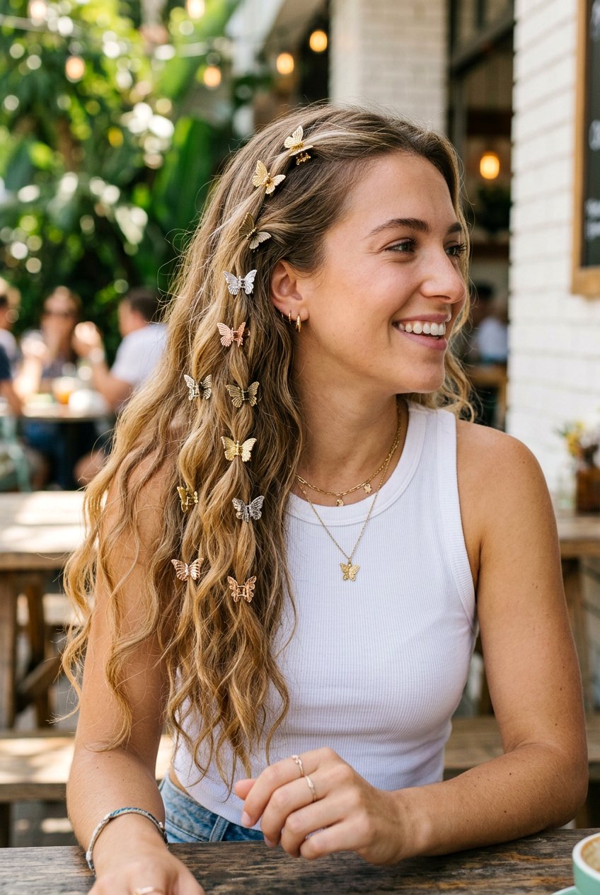 Butterfly Claw Clip - 20 claw clip hairstyle for moms - 20 claw clip hairstyle for moms