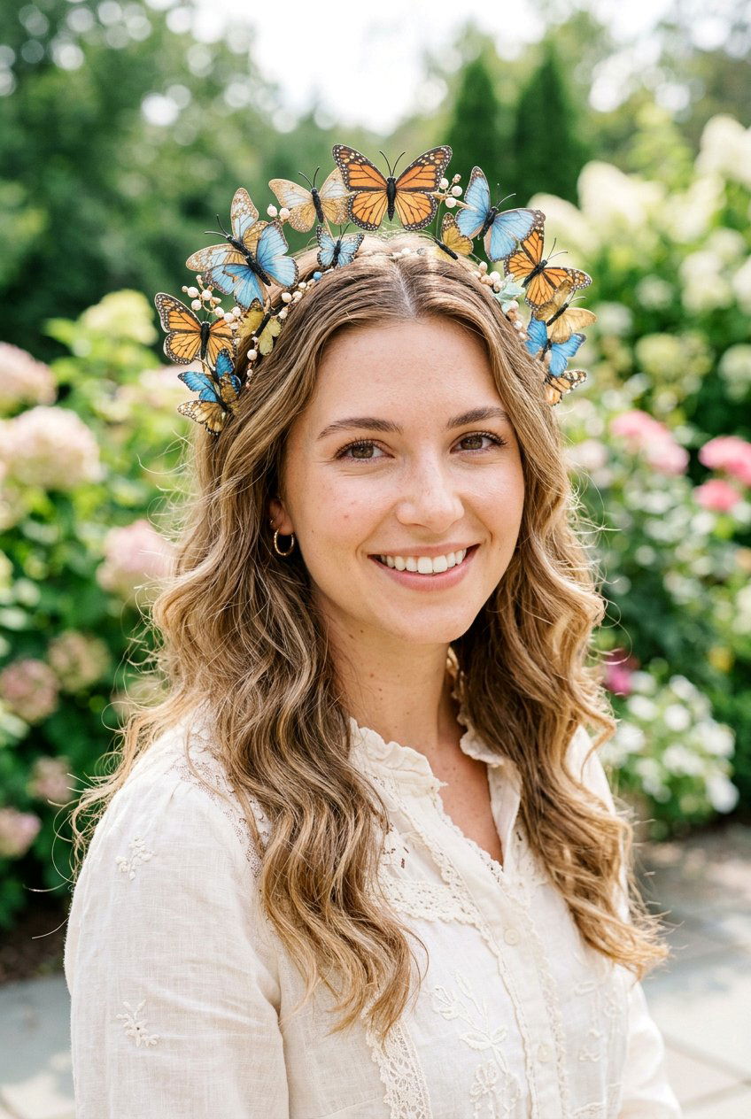 Butterfly Crown Hairstyle - 20 butterfly clip hairstyles - 20 butterfly clip hairstyles