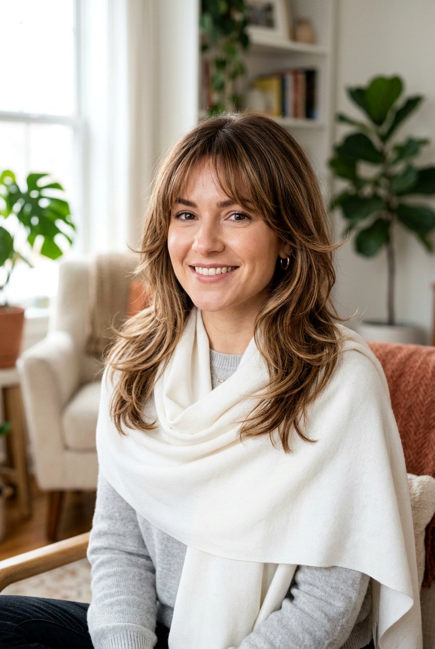 Butterfly Cut For Square Face - 20 medium butterfly haircut with curtain bangs - 20 medium butterfly haircut with curtain bangs