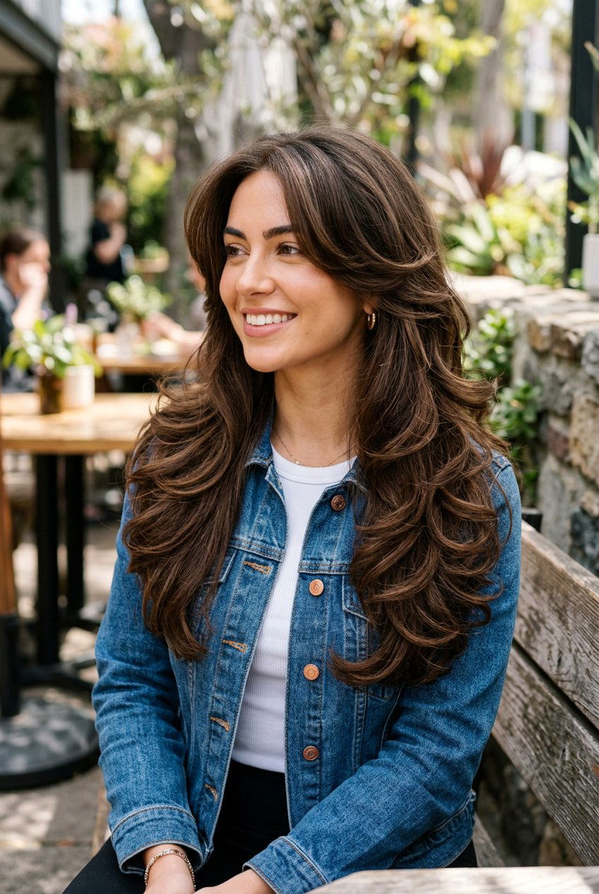 Butterfly Cut Long Hair - 20 layered haircut for long fine straight hair - 20 layered haircut for long fine straight hair