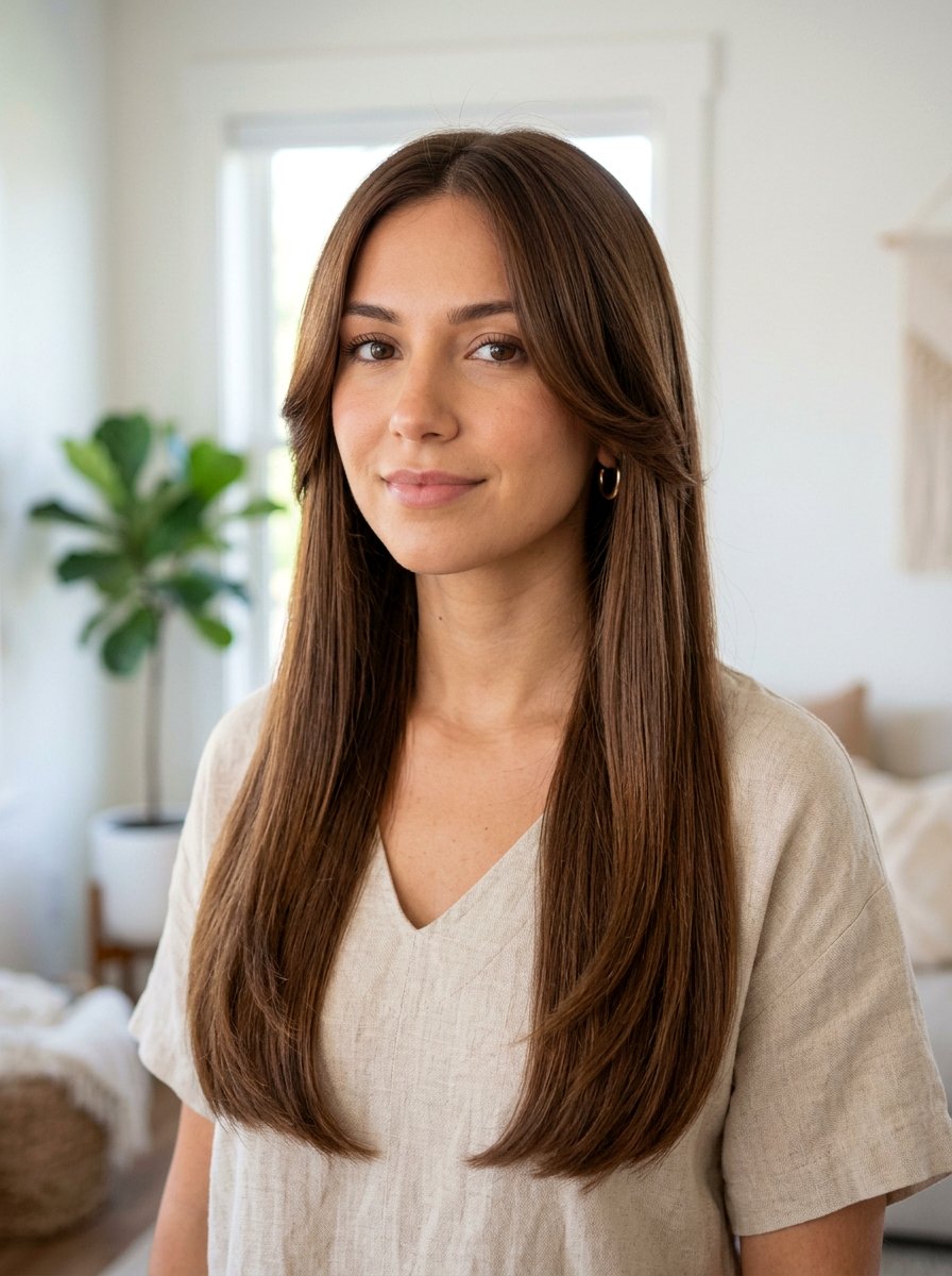 Butterfly Cut With Long Straight Layers - 20 sleek straight layers for long hair - 20 sleek straight layers for long hair