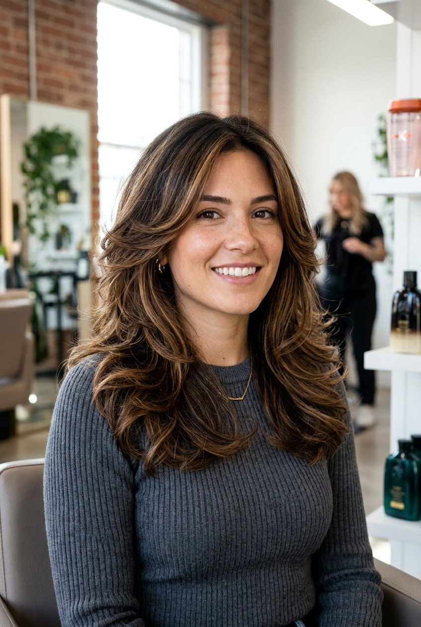 Butterfly Cut for Square Face - 20 hairstyles for square faces - 20 hairstyles for square faces