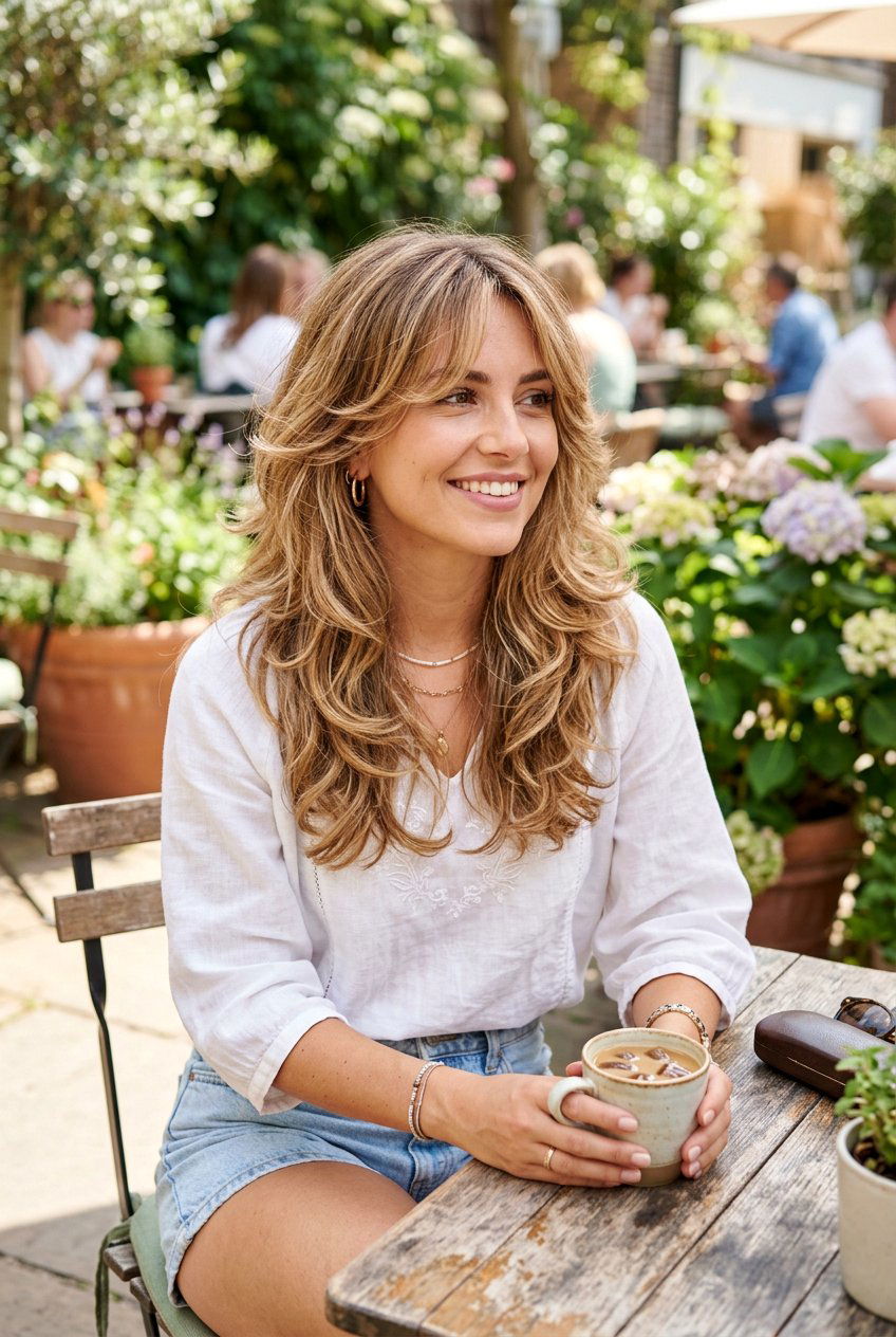 Butterfly Cut with Layers - 20 summer hairstyles for women - 20 summer hairstyles for women