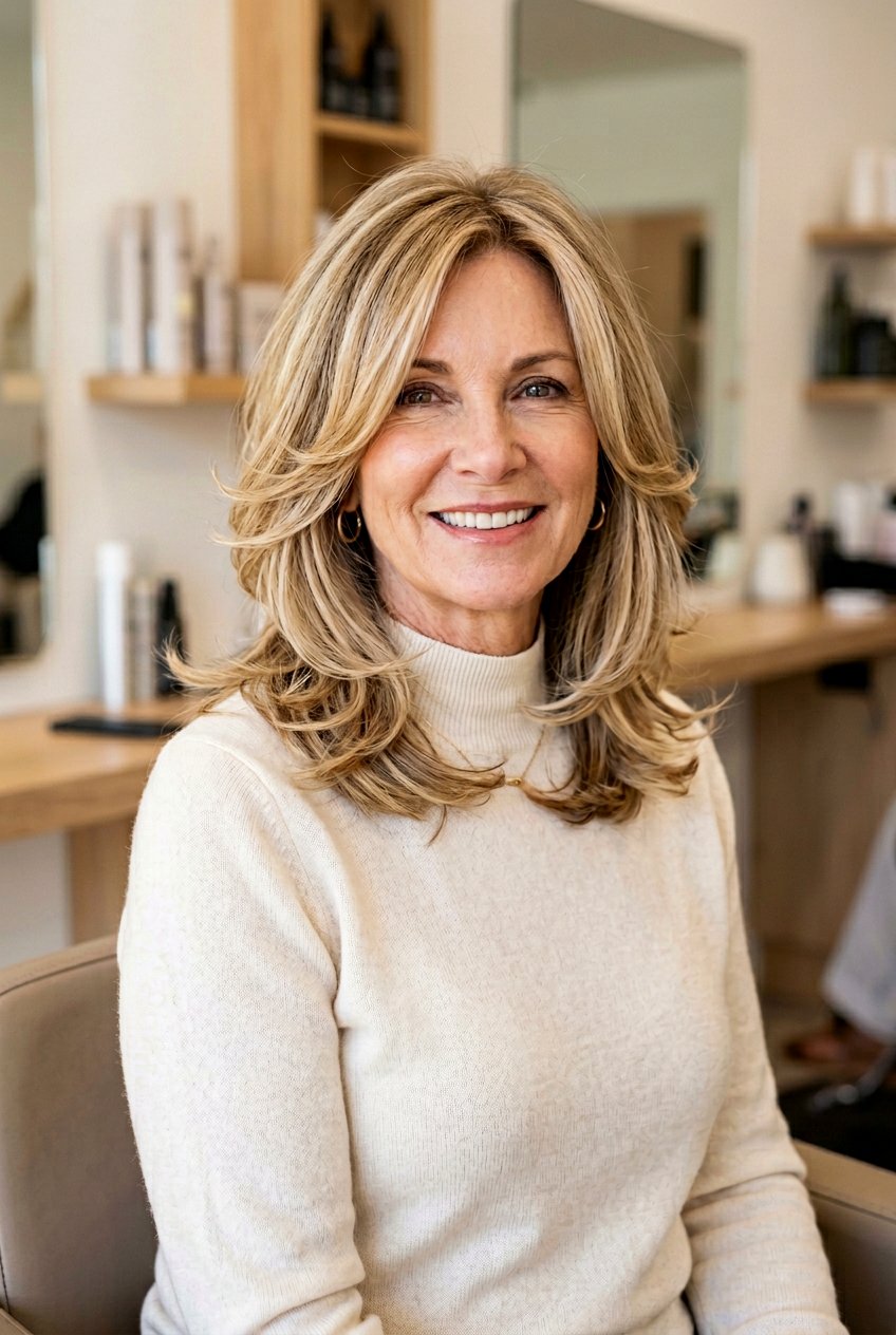 Butterfly Haircut For Heart Face - 20 butterfly haircut for women over 50 - 20 butterfly haircut for women over 50