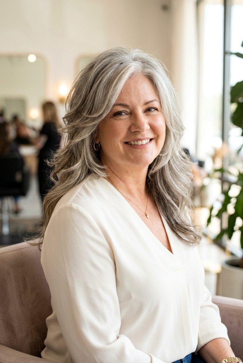 Butterfly Haircut For Round Face - 20 butterfly haircut for women over 50 - 20 butterfly haircut for women over 50