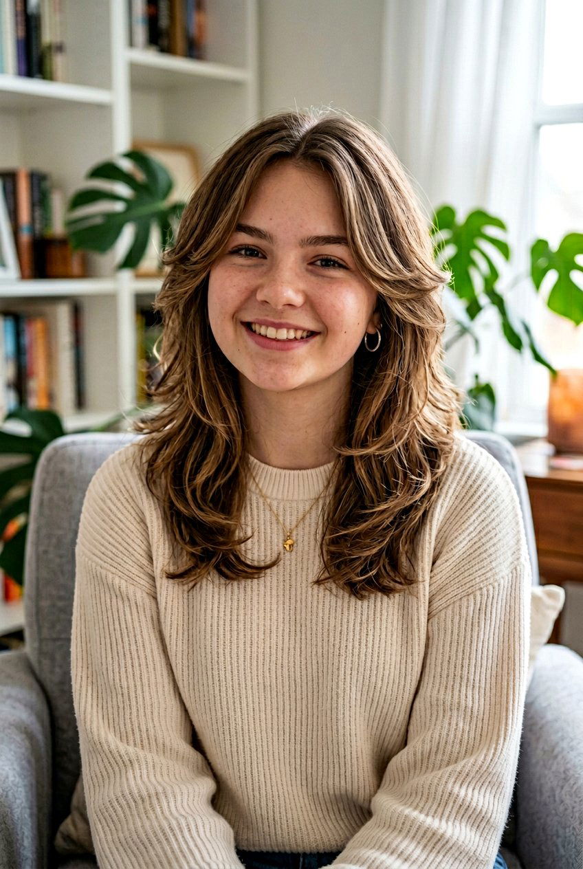 20 Cute Butterfly Haircut for Teenage Girls to Try Right Now