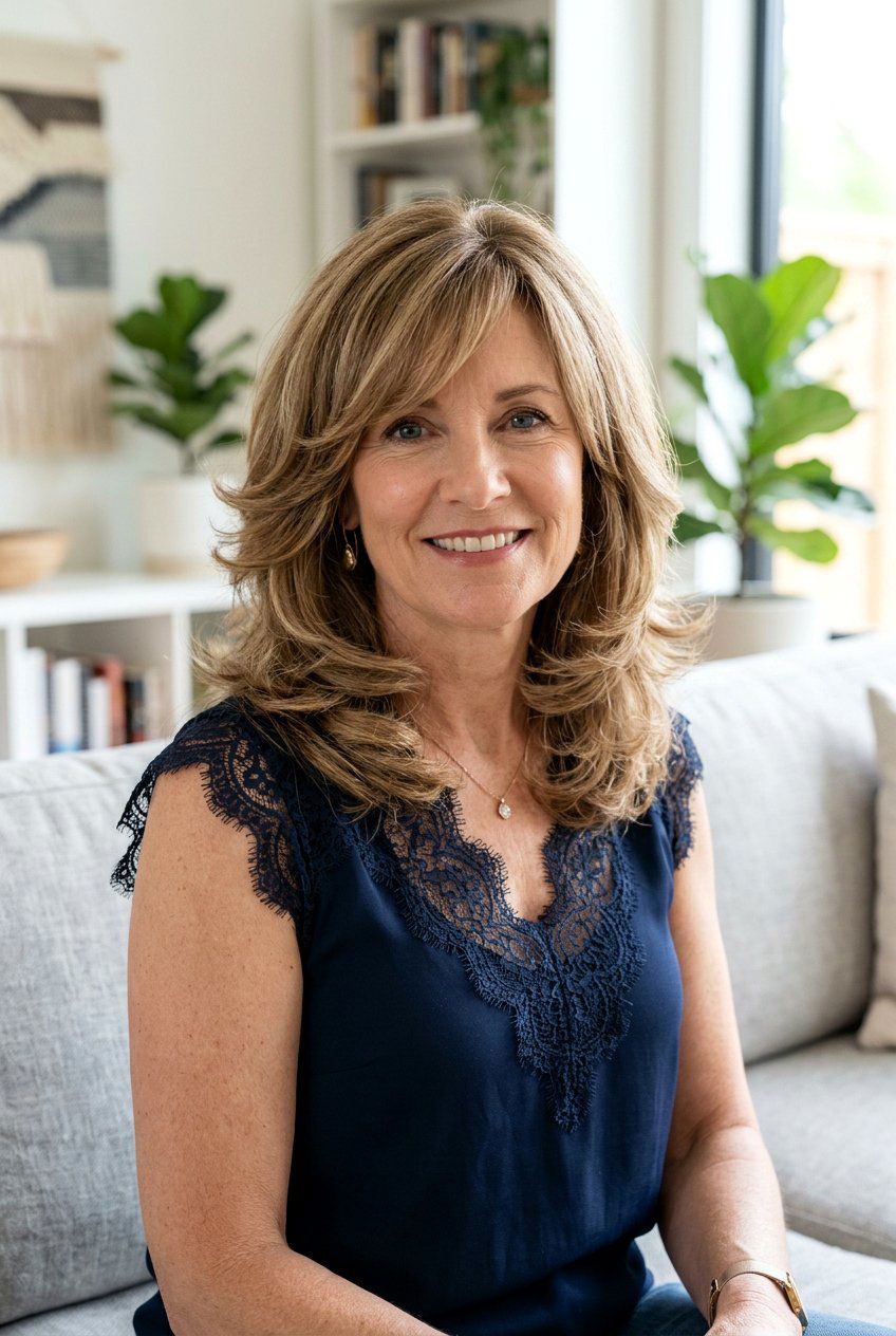 Butterfly Haircut For Square Face - 20 butterfly haircut for women over 50 - 20 butterfly haircut for women over 50