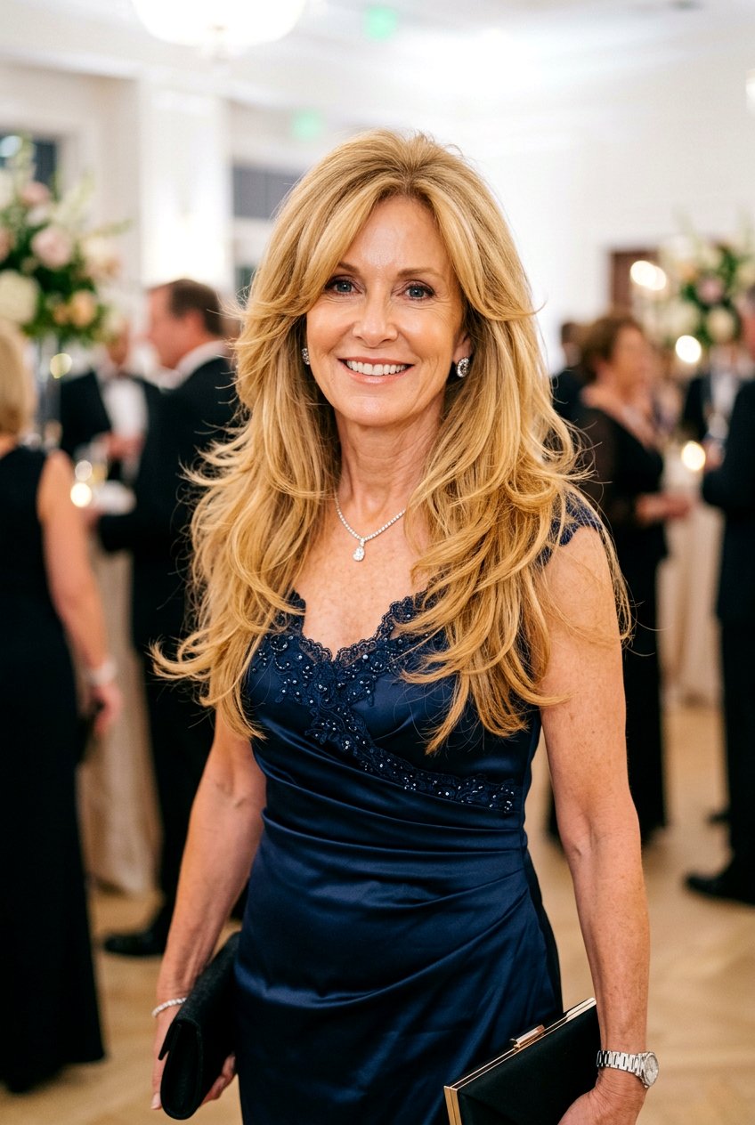 Butterfly Haircut With Cascading Layers - 20 layered haircut for women over 50 with round face - 20 layered haircut for women over 50 with round face