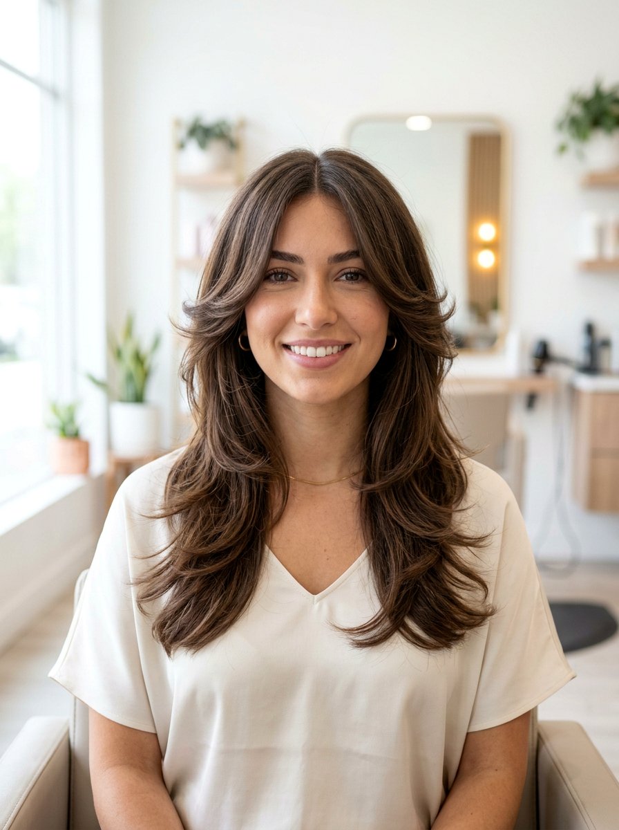 Butterfly Haircut With Center Part - 20 summer butterfly haircut ideas - 20 summer butterfly haircut ideas