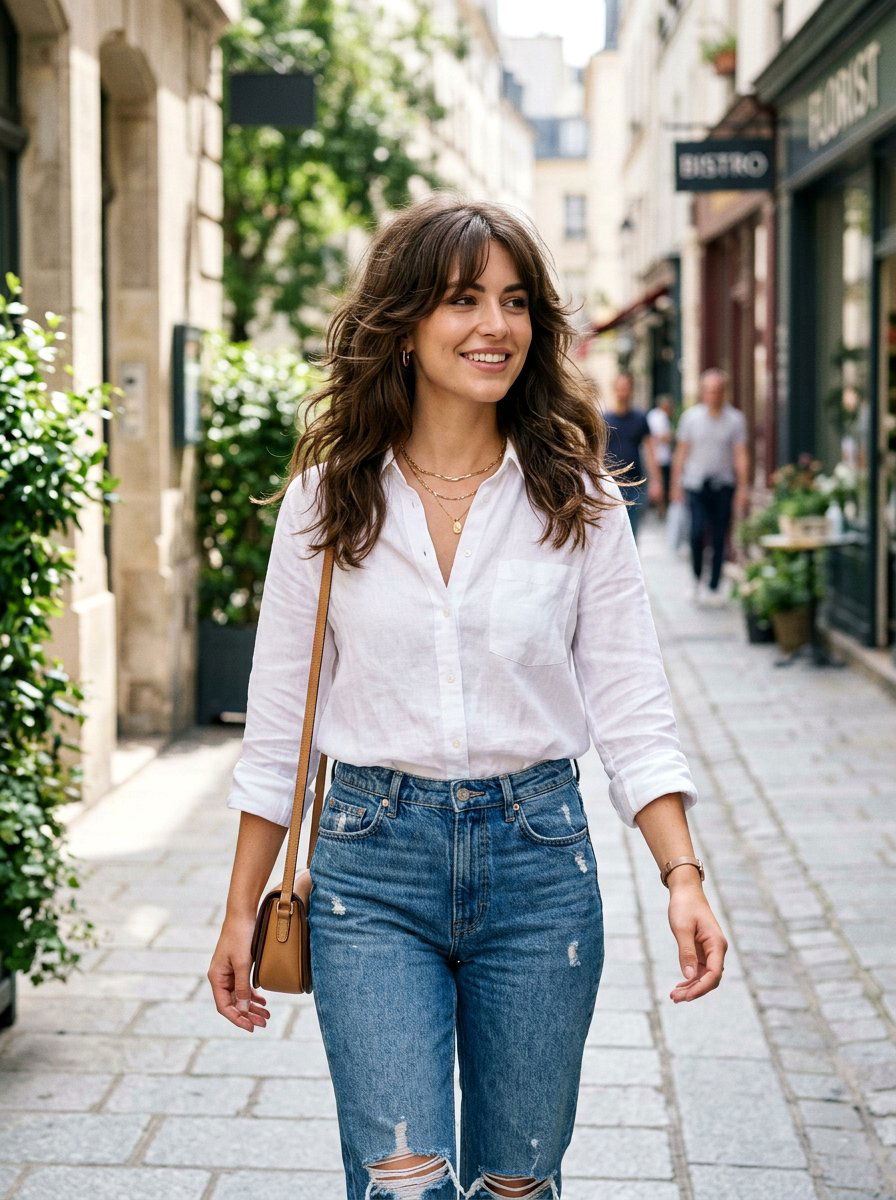 Butterfly Haircut With Chin Grazing Layers - 20 elegant butterfly haircut for long hair - 20 elegant butterfly haircut for long hair