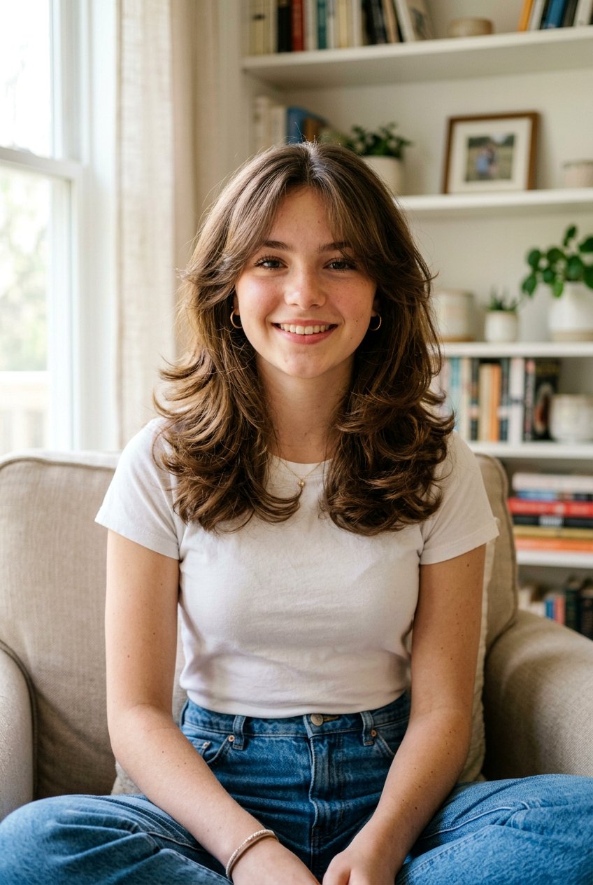 Butterfly Haircut With Curtain Bangs - 20 butterfly haircut for teenage girls - 20 butterfly haircut for teenage girls