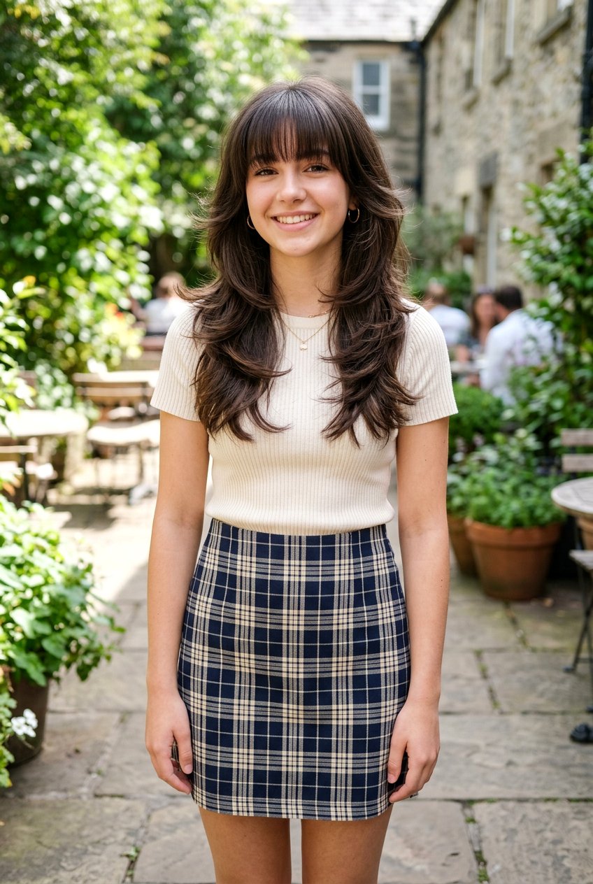 Butterfly Haircut With Layers And Bangs - 20 butterfly haircut for teenage girls - 20 butterfly haircut for teenage girls