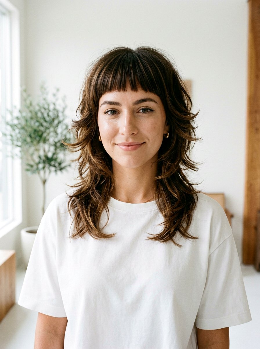 Butterfly Haircut With Micro Bangs Medium Straight Hair - 20 straight butterfly haircut for medium hair - 20 straight butterfly haircut for medium hair