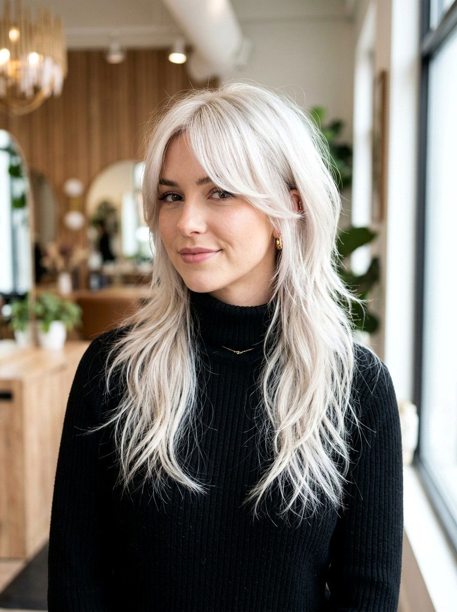 Butterfly Haircut With Platinum Blonde - 20 summer butterfly haircut ideas - 20 summer butterfly haircut ideas