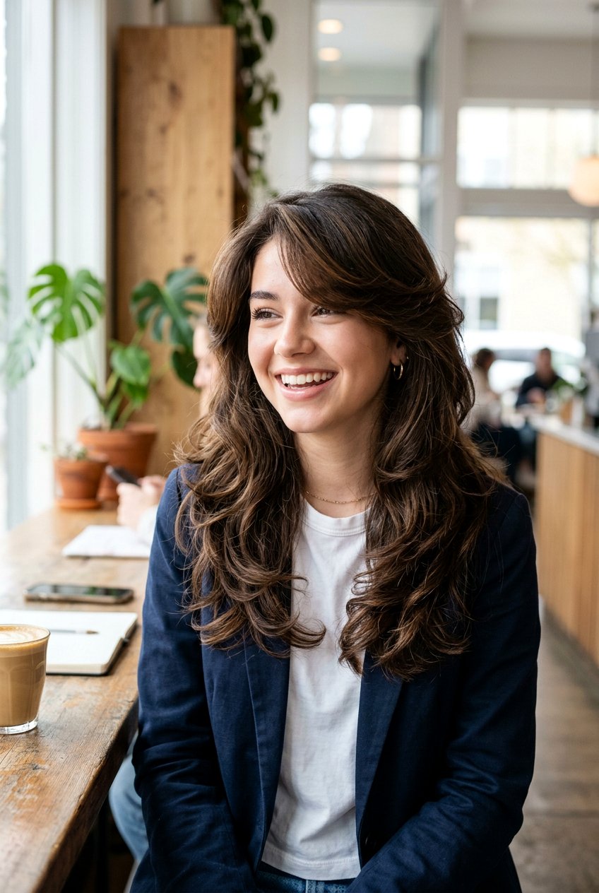 Butterfly Haircut With Side Part - 20 butterfly haircut for teenage girls - 20 butterfly haircut for teenage girls