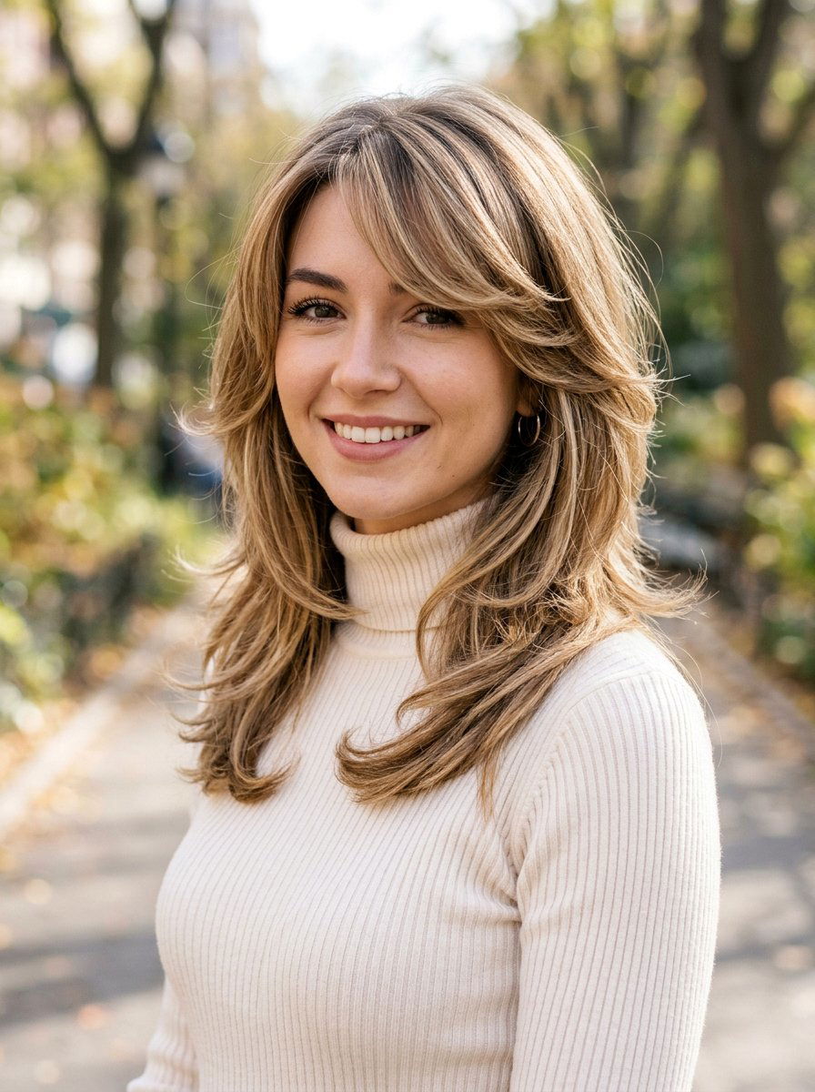 Butterfly Haircut With Side Swept Bangs Straight Hair - 20 straight butterfly haircut for medium hair - 20 straight butterfly haircut for medium hair