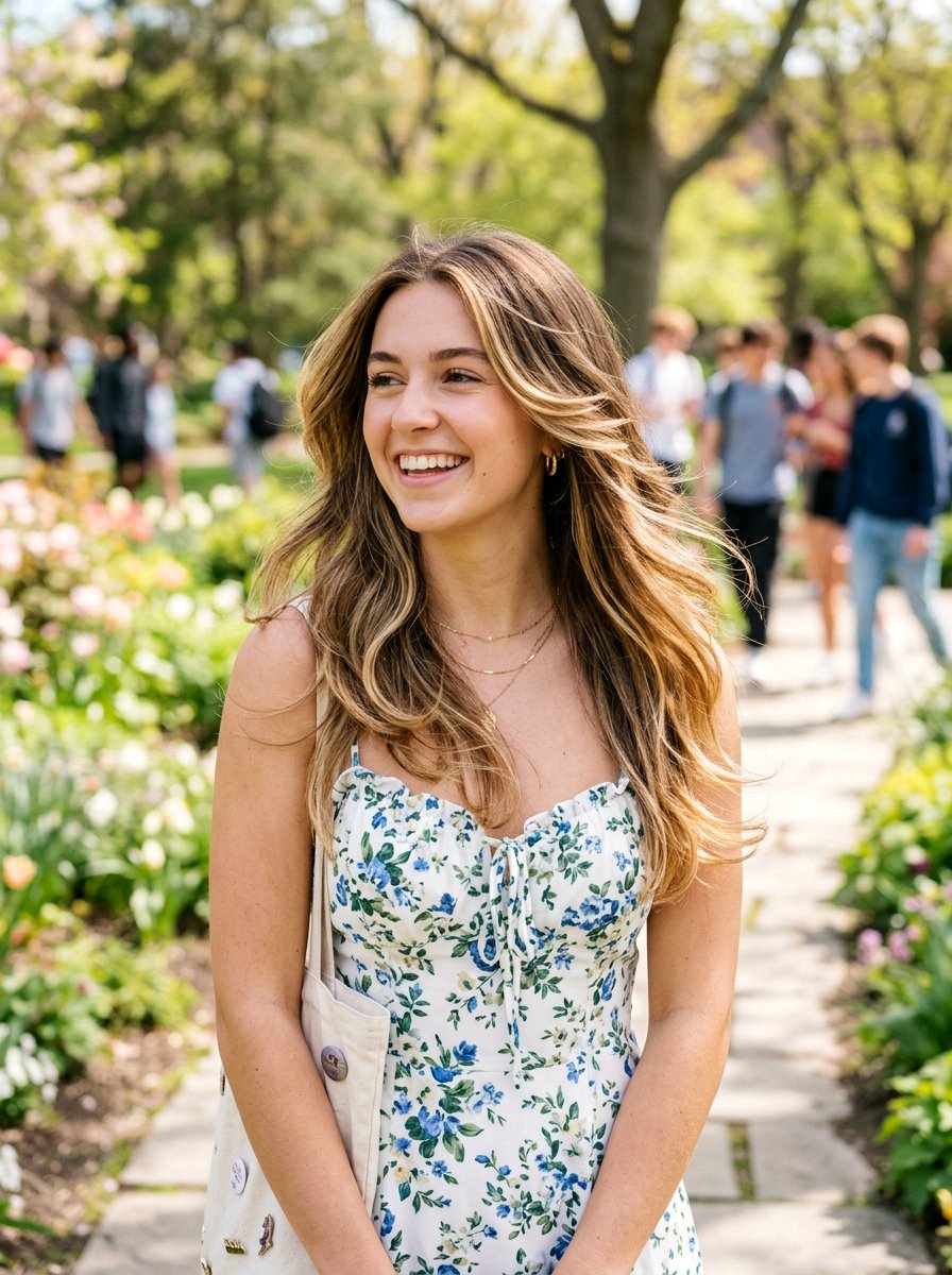 Butterfly Layers With Balayage - 20 college girls butterfly layers haircut - 20 college girls butterfly layers haircut