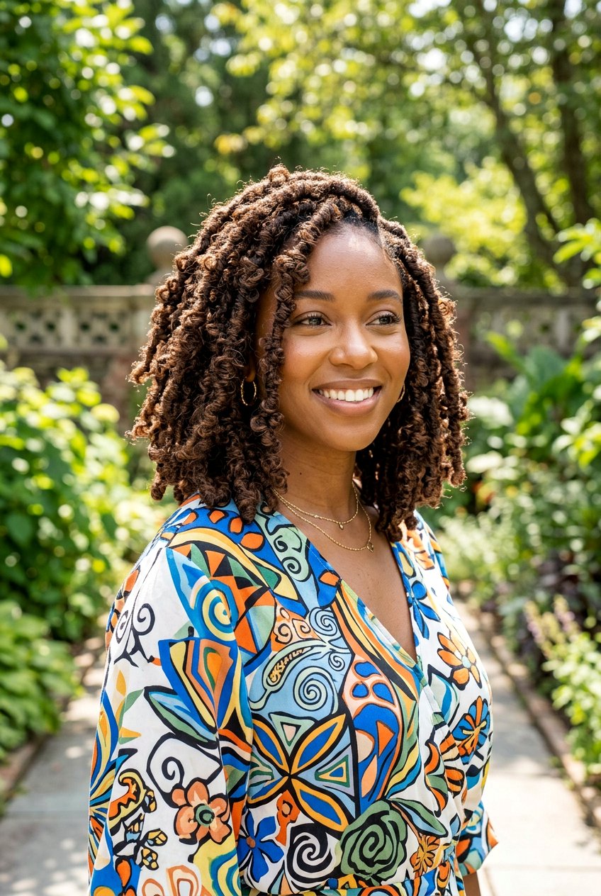 Butterfly Loc Bob - 20 faux loc bob hairstyles - 20 faux loc bob hairstyles