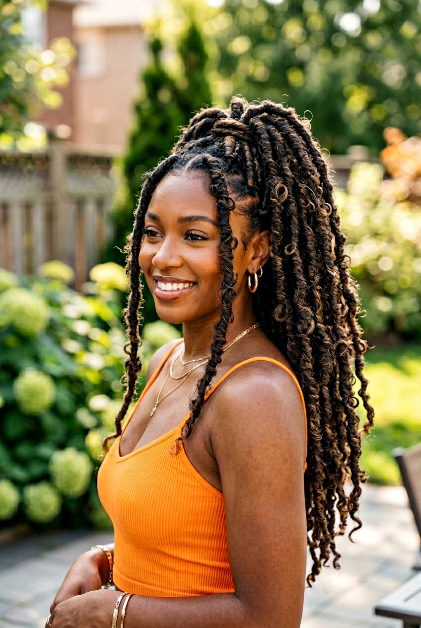 Butterfly Loc Ponytail - 20 long loc ponytail for women - 20 long loc ponytail for women