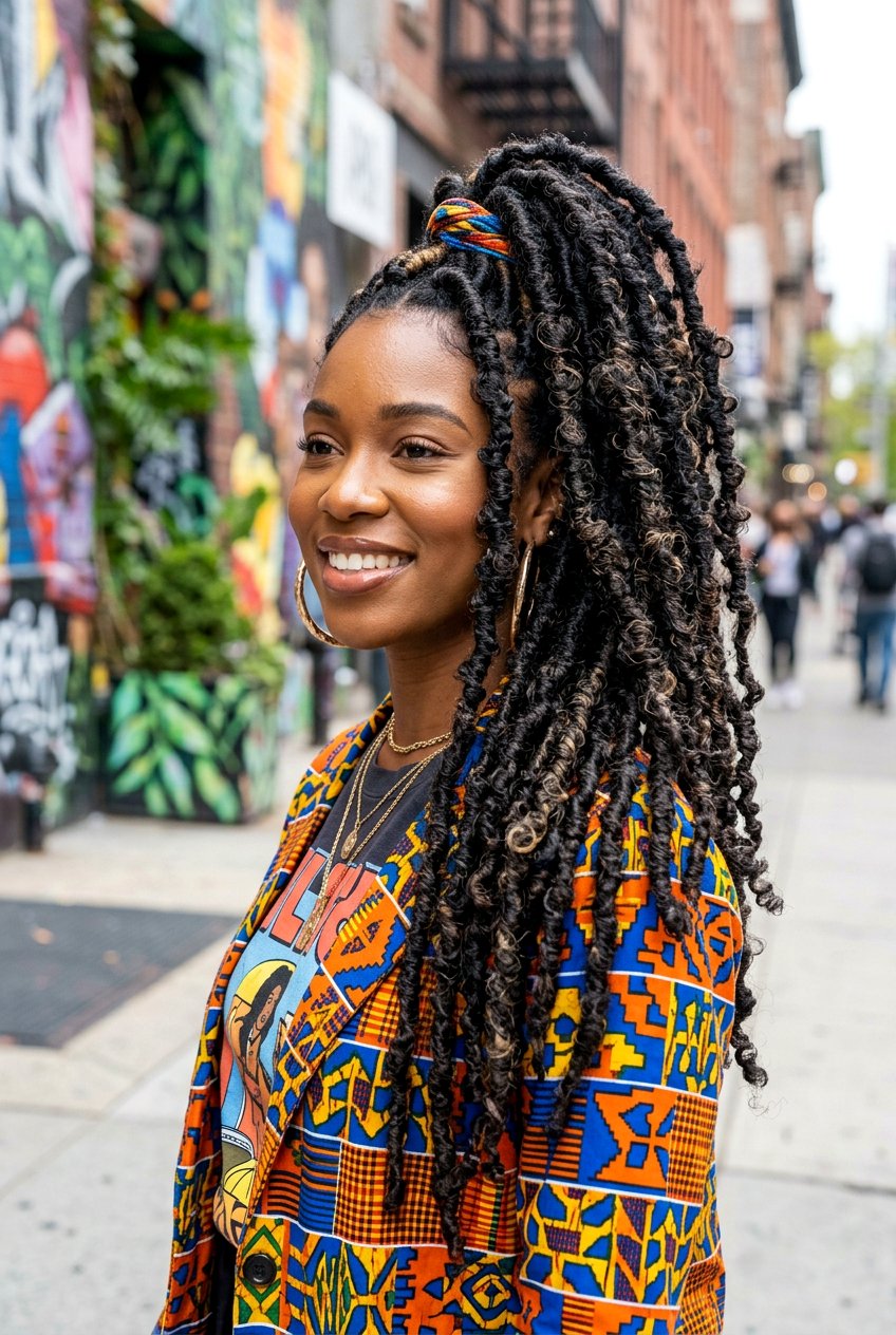 Butterfly Loc Ponytail - 20 faux loc ponytail hairstyles - 20 faux loc ponytail hairstyles