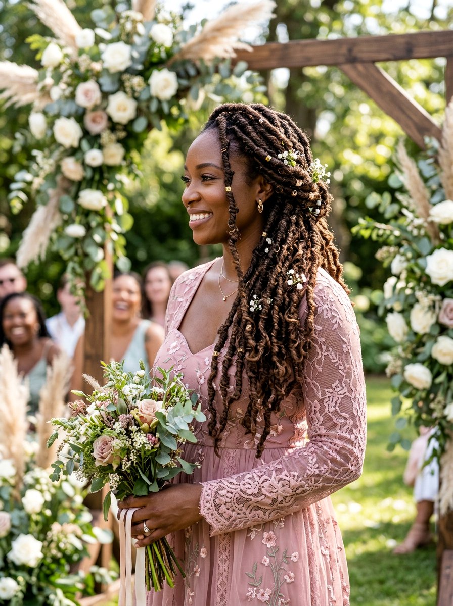 Butterfly Locs For Wedding - 20 wedding hairstyles for black bridesmaids - 20 wedding hairstyles for black bridesmaids