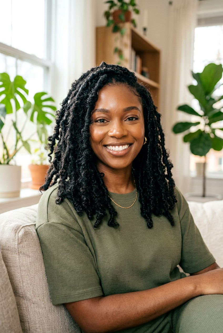 Butterfly Locs at Shoulder Length - 20 protective styles for shoulder length natural hair - 20 protective styles for shoulder length natural hair