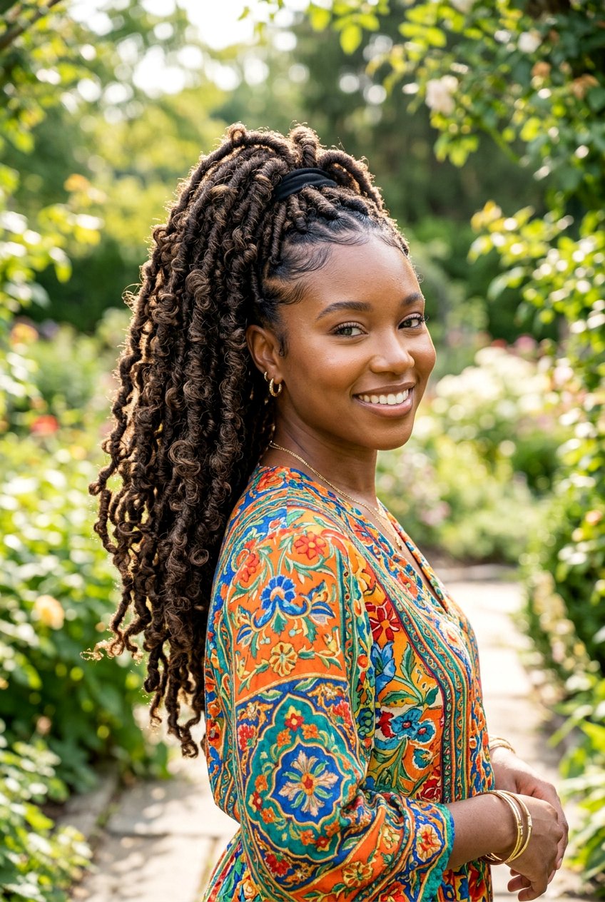 Butterfly Soft Loc Ponytail - 20 soft loc ponytail hairstyles - 20 soft loc ponytail hairstyles