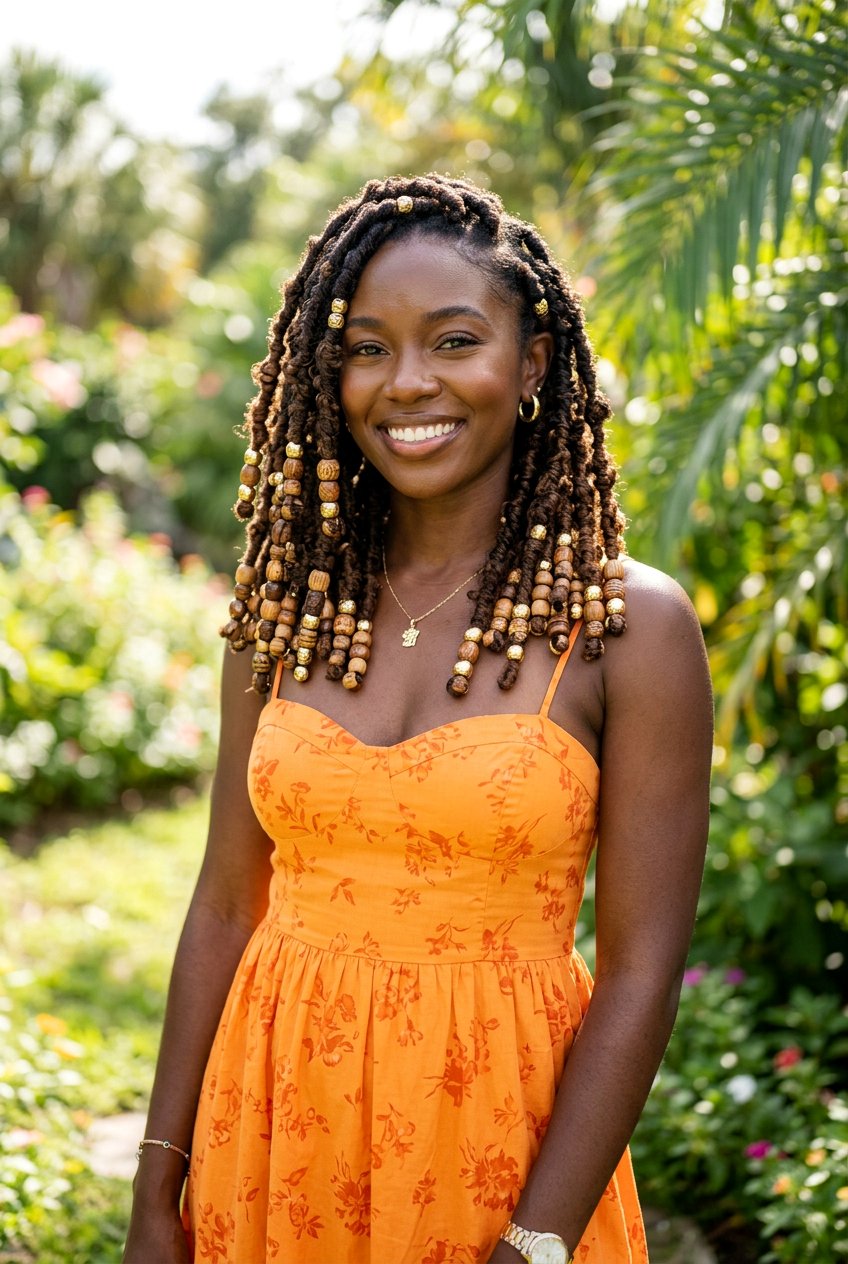 Butterfly locs with beads - 20 butterfly locs hairstyles - 20 butterfly locs hairstyles