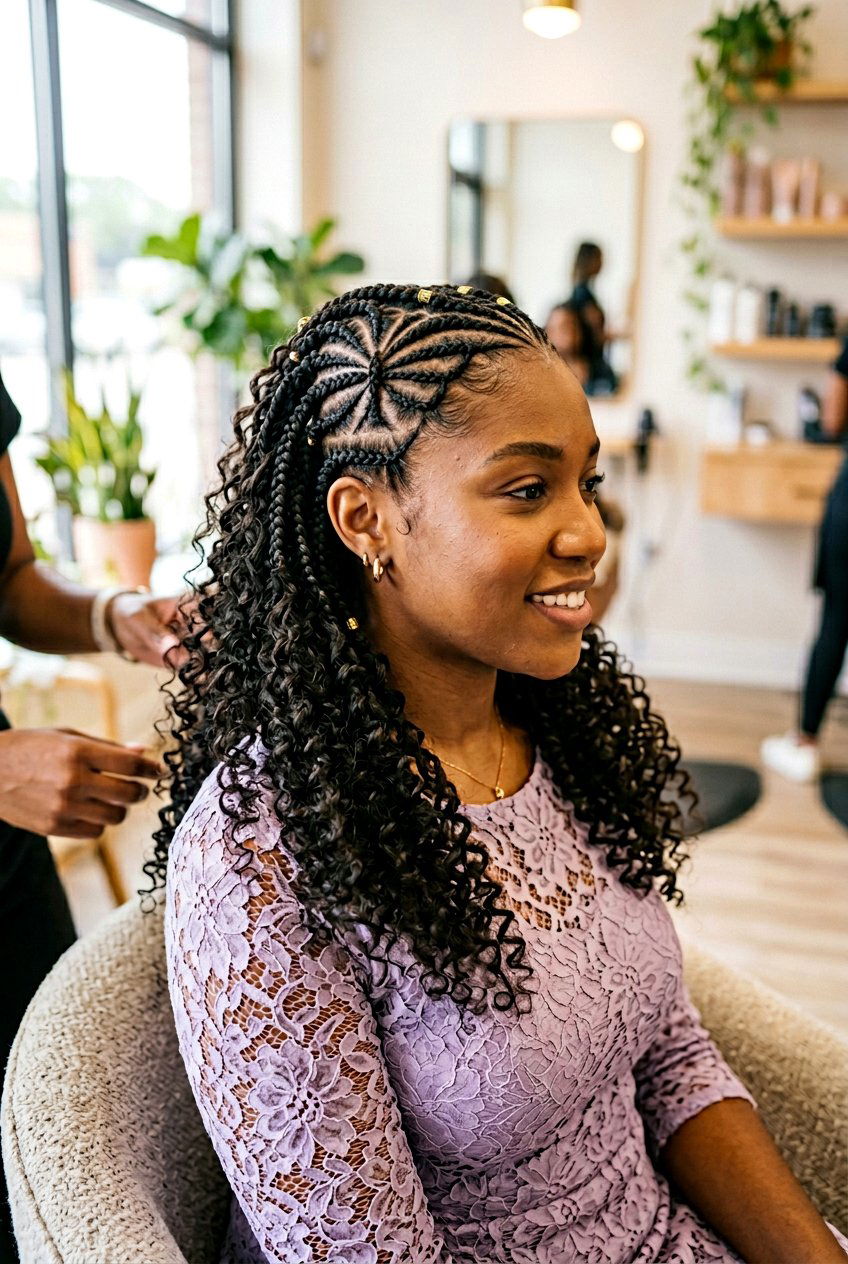 Butterfly parting cornrows - 20 creative cornrow parting styles - 20 creative cornrow parting styles
