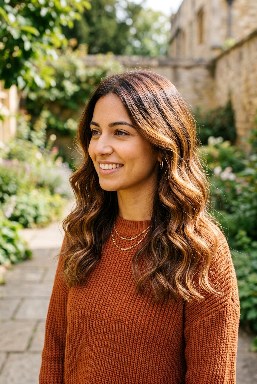 Butterscotch Auburn Balayage on Dark Hair - 20 auburn balayage on dark hair - 20 auburn balayage on dark hair