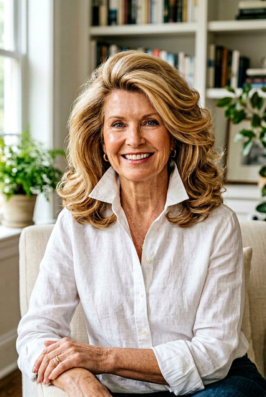 Butterscotch Blonde - 20 hair color for women over 70 with warm skin tone - 20 hair color for women over 70 with warm skin tone