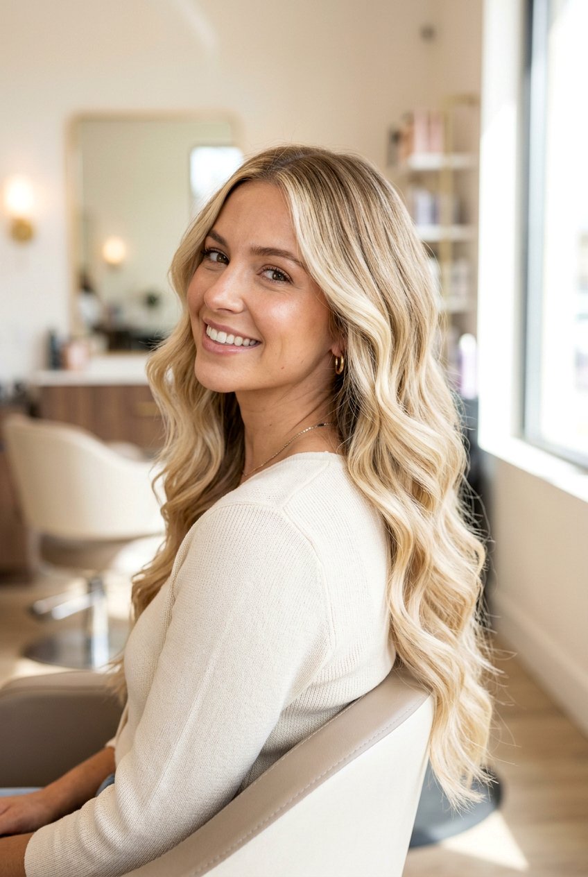 Buttery Blonde Balayage - 20 balayage hair color ideas - 20 balayage hair color ideas