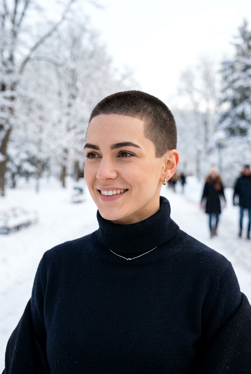 Buzz Cut - 20 low maintenance haircut for black women - 20 low maintenance haircut for black women