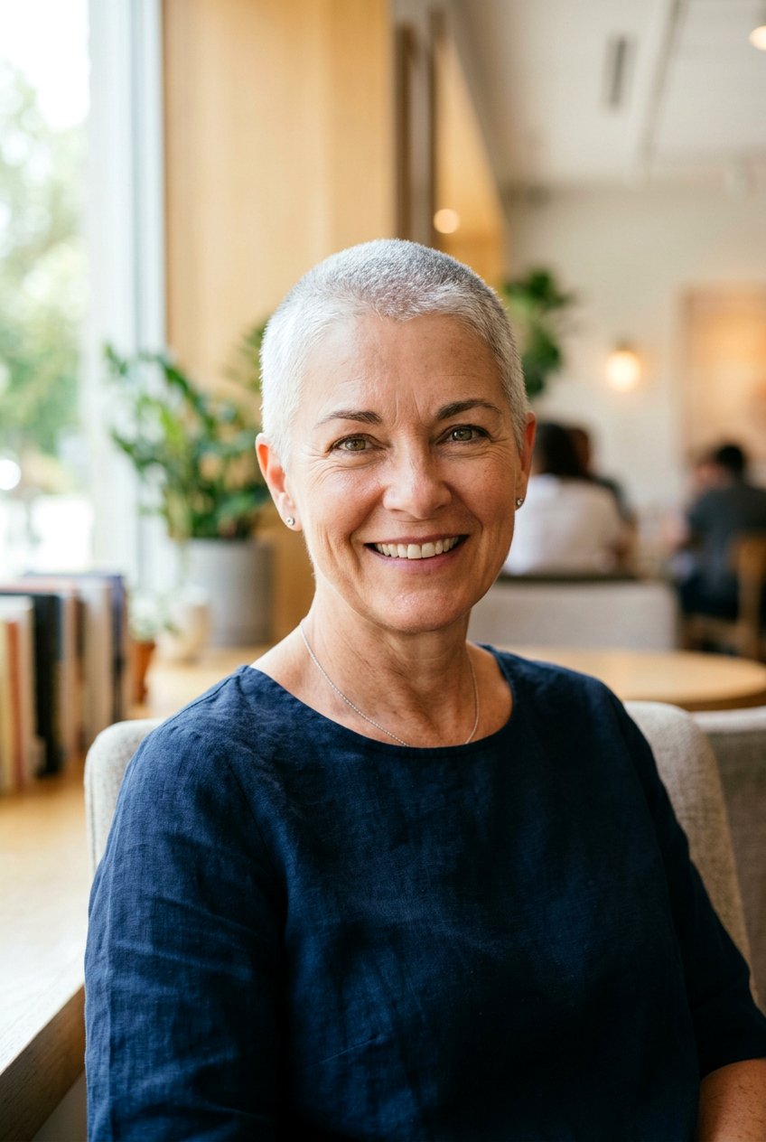 Buzz Cut For Gray Hair - 20 transition to gray hair styles - 20 transition to gray hair styles