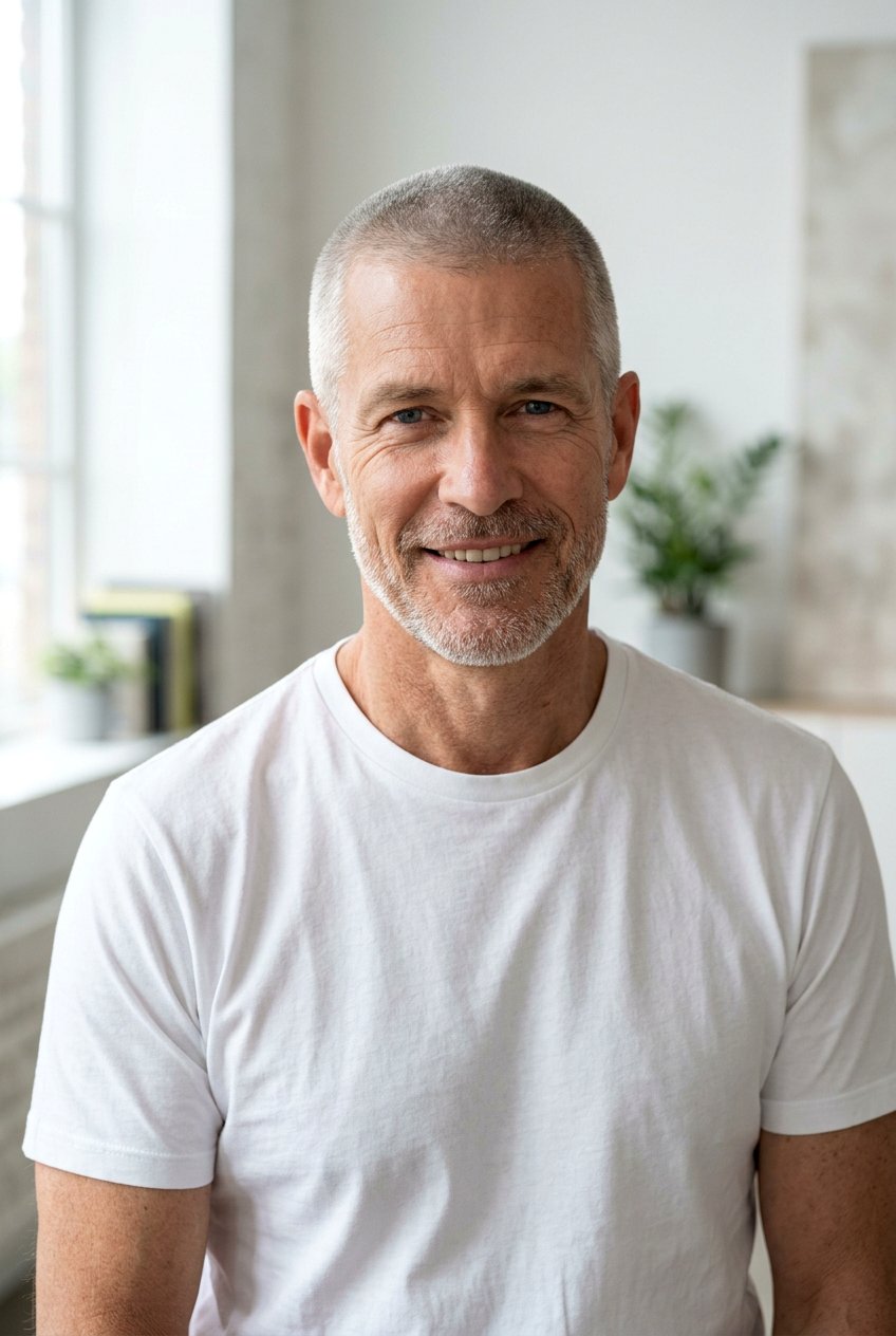 Buzz Cut Gray Haircut - 20 men gray hairstyle for older professionals - 20 men gray hairstyle for older professionals