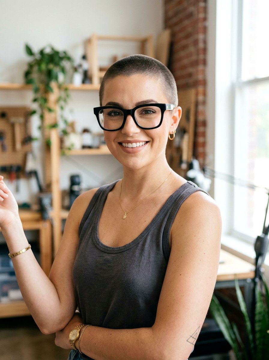 Buzz Cut Haircut - 20 polished haircut for naturally gray hair - 20 polished haircut for naturally gray hair